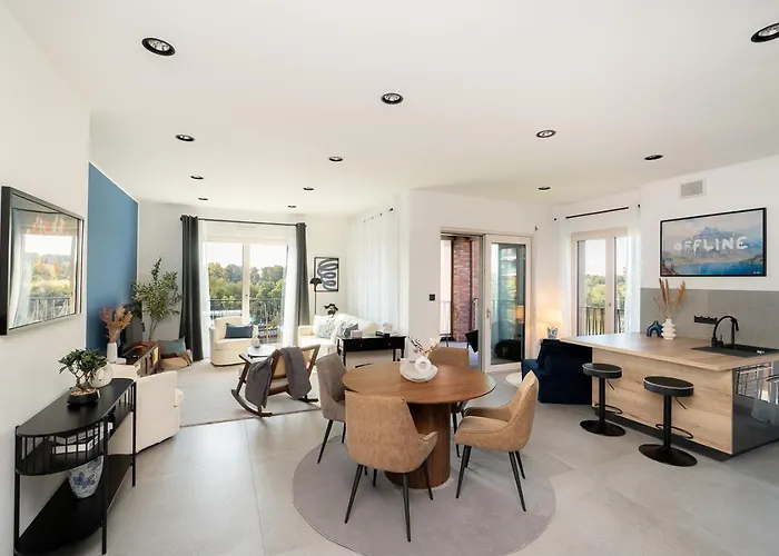 Promenadenquartier Mit Elbblick, Kueche Und Parken アパート